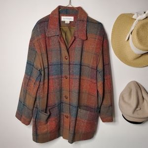 SOLD Vintage plaid boyfriend blazer